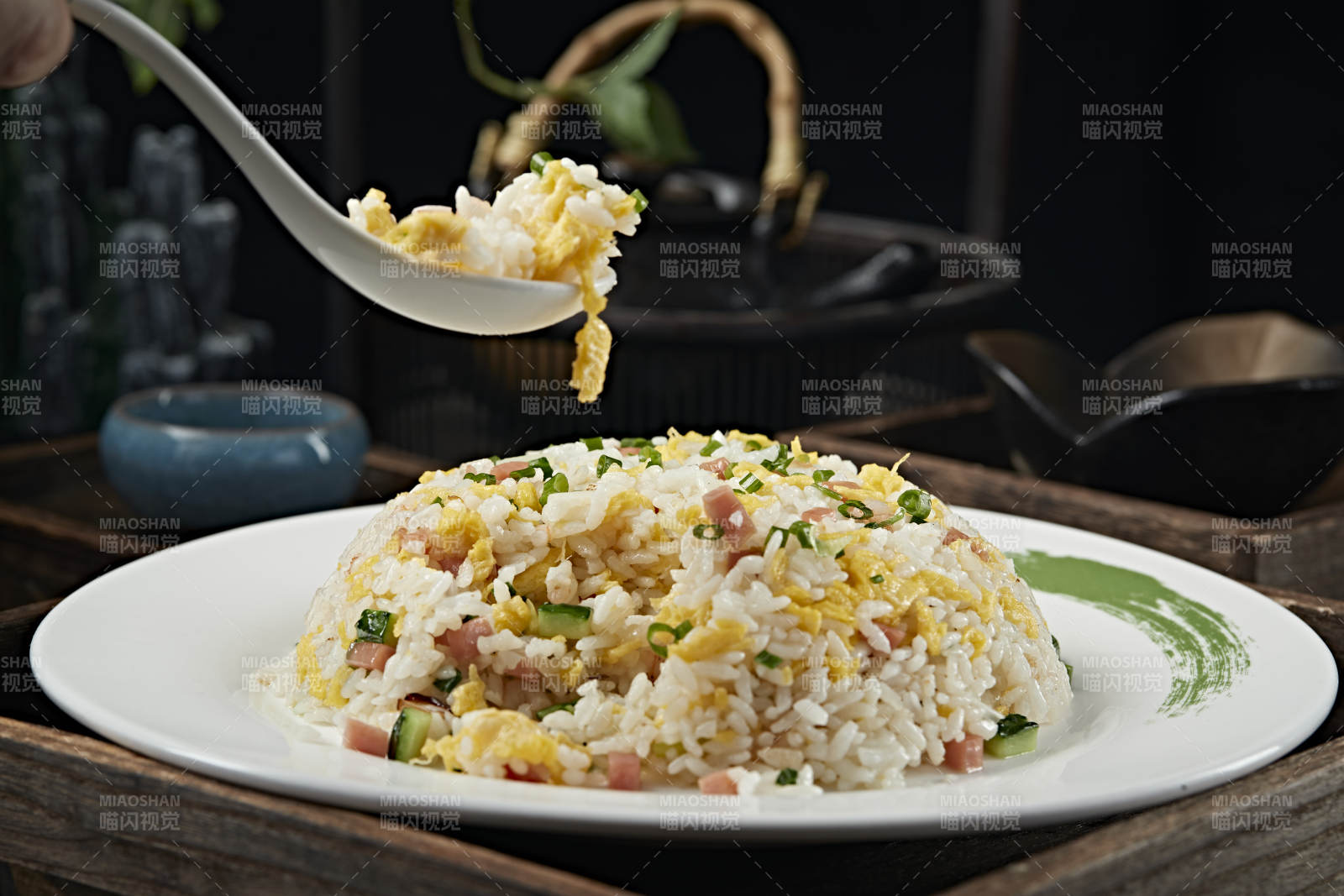 火腿蛋炒饭图片