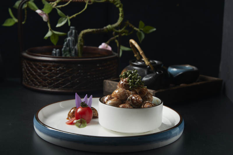 藤椒捞汁小海鲜腌花螺图片