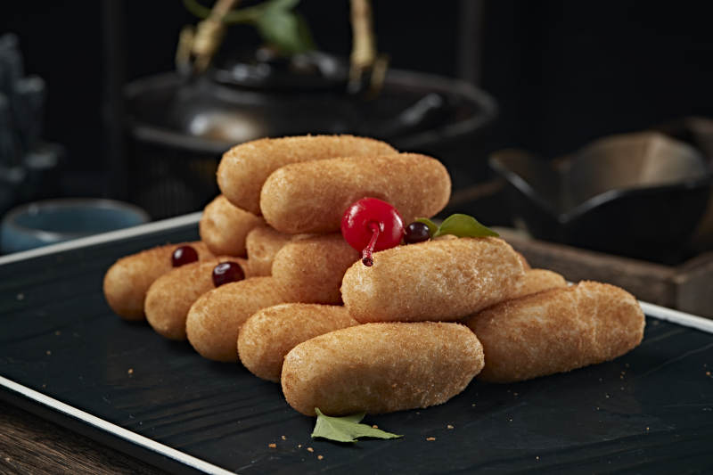 川渝小吃红糖滋粑图片