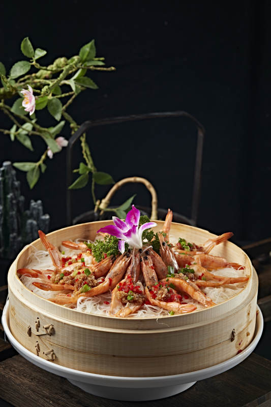 蒜蓉粉丝蒸开背大虾图片