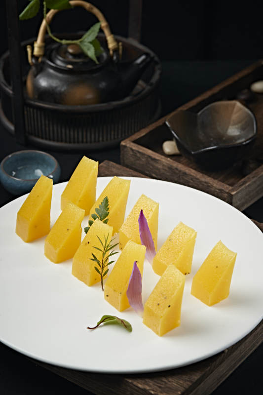 百香芒果糕图片