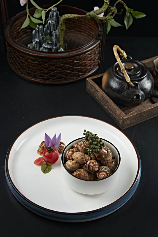 藤椒捞汁小海鲜腌花螺图片