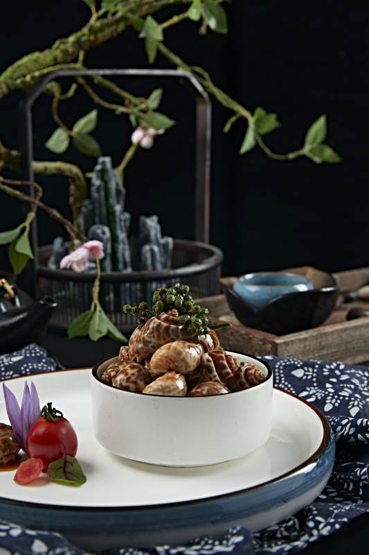 藤椒捞汁小海鲜腌花螺图片