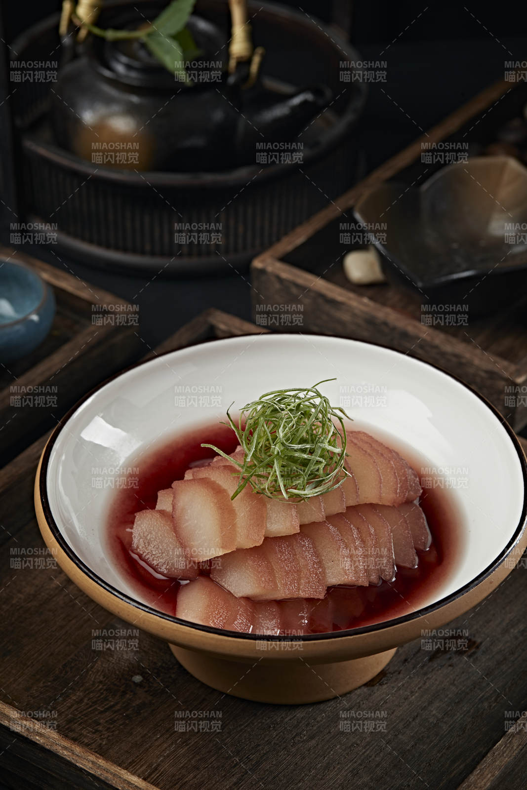 美味红酒腌雪梨图片