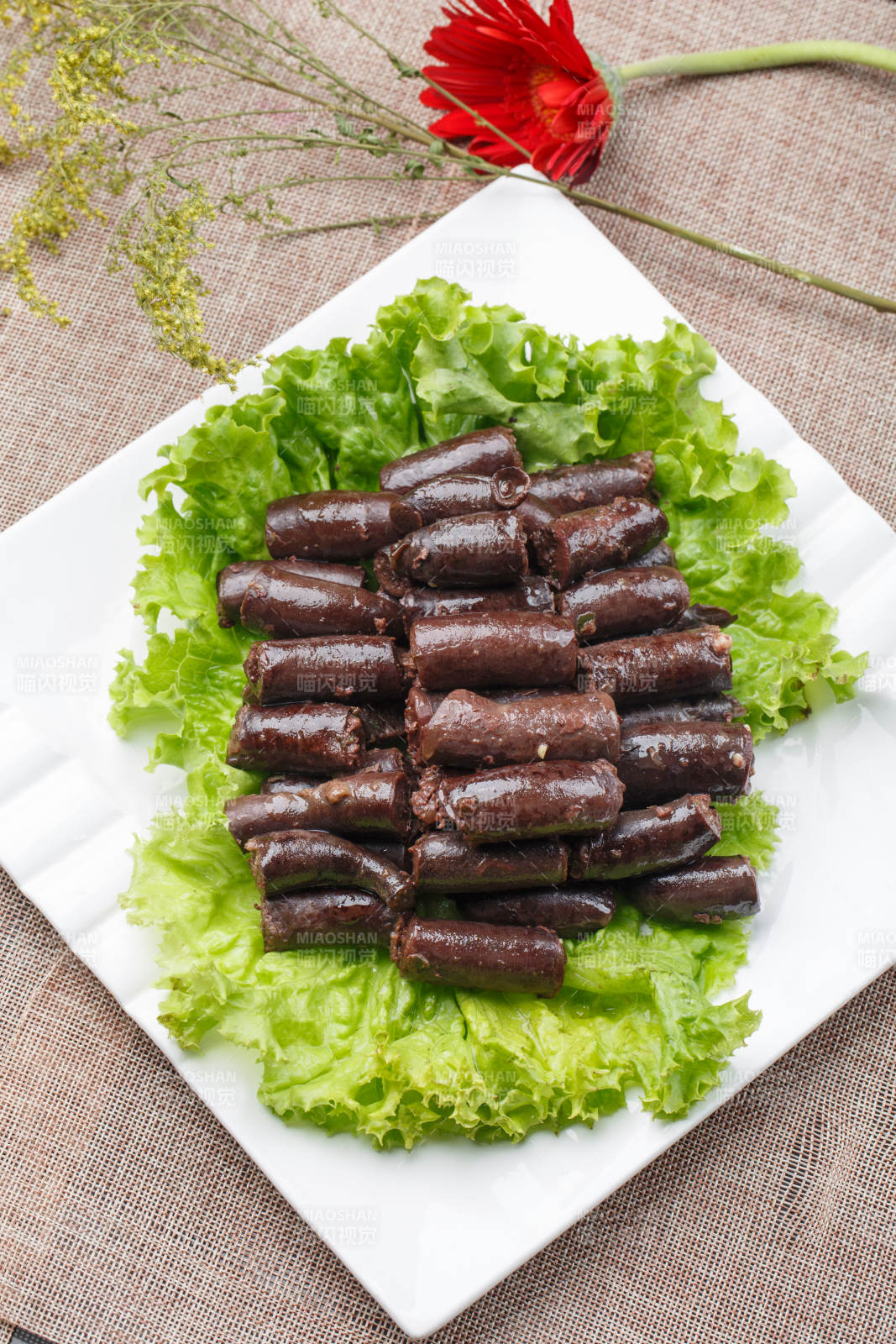 香辣彩椒蒜香金钱肚图片