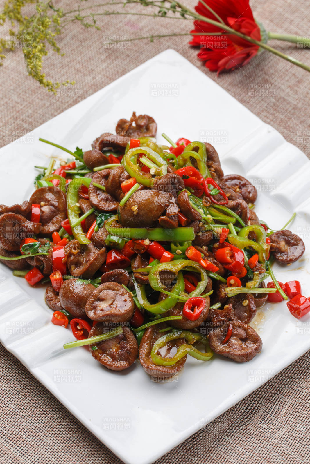 湘味小炒猪腰片图片