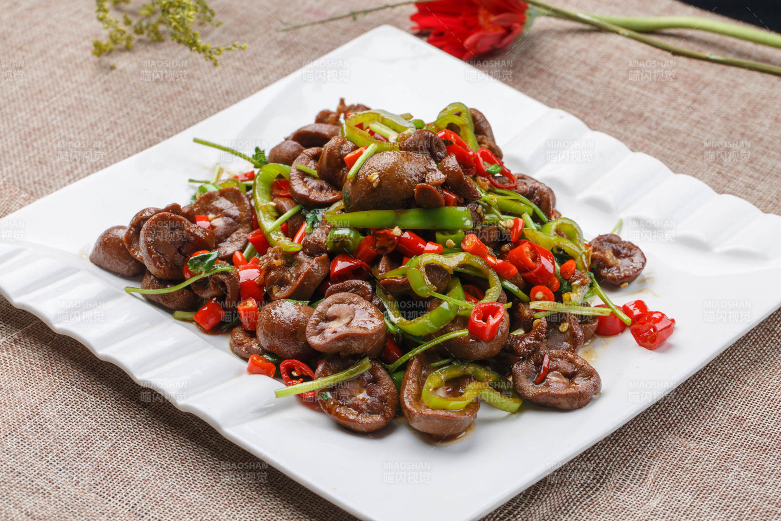 湘味小炒猪腰片图片