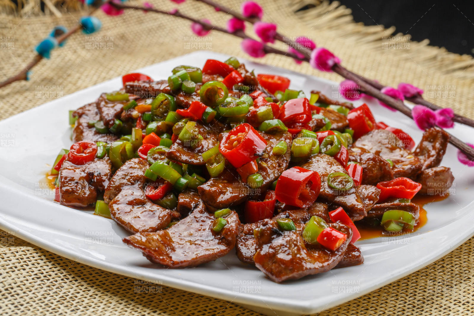 湘味小炒猪肝图片