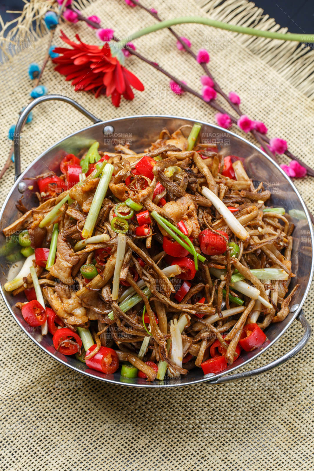 蒜香木耳小炒油菜心图片