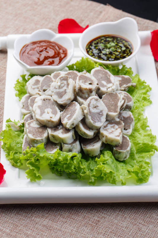 水煮传统蒙餐羊肉肠图片