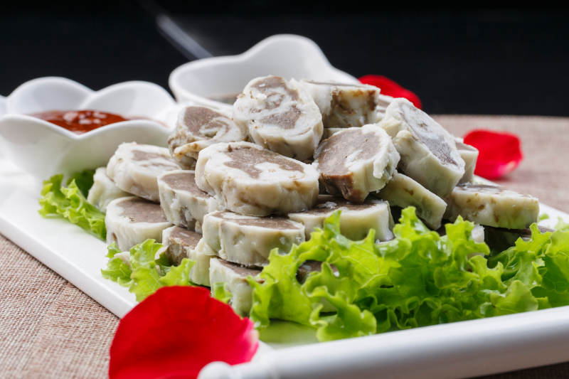 水煮传统蒙餐羊肉肠图片