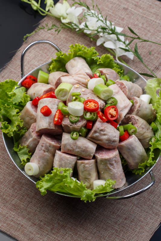 水煮传统蒙餐羊肉肠图片