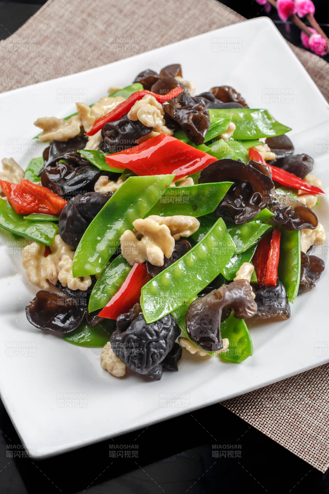 粤式小炒荷塘月色图片