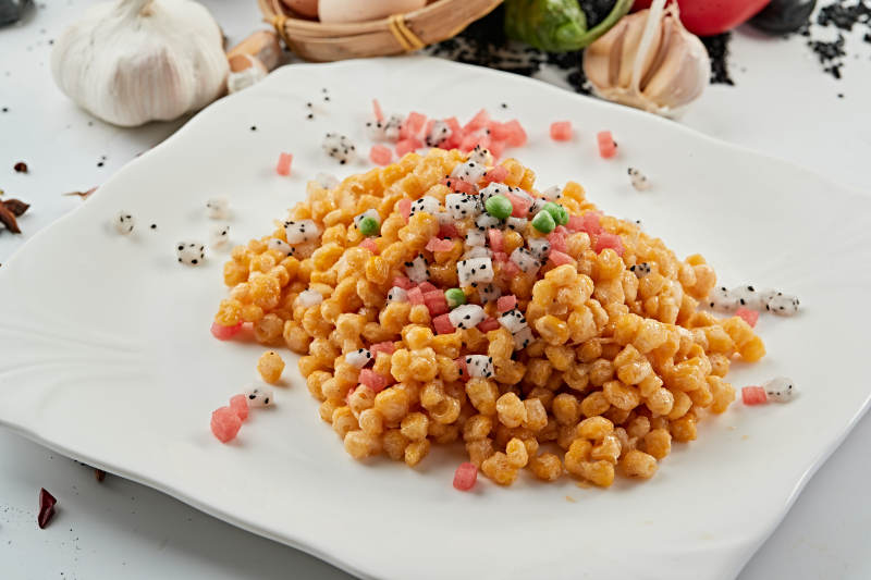 果蔬油炸玉米粒图片