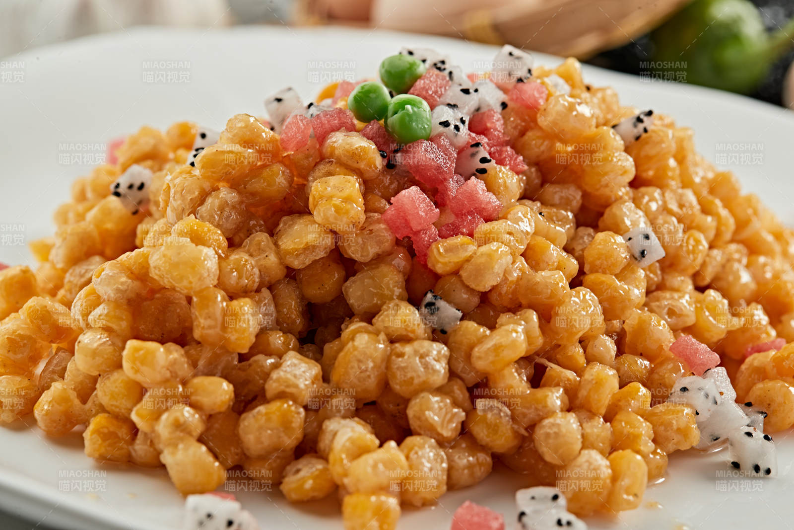 果蔬油炸玉米粒图片
