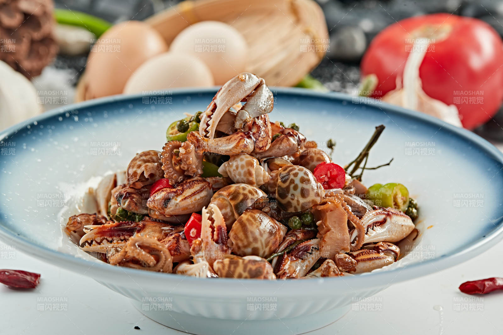 炝拌麻辣小海鲜图片