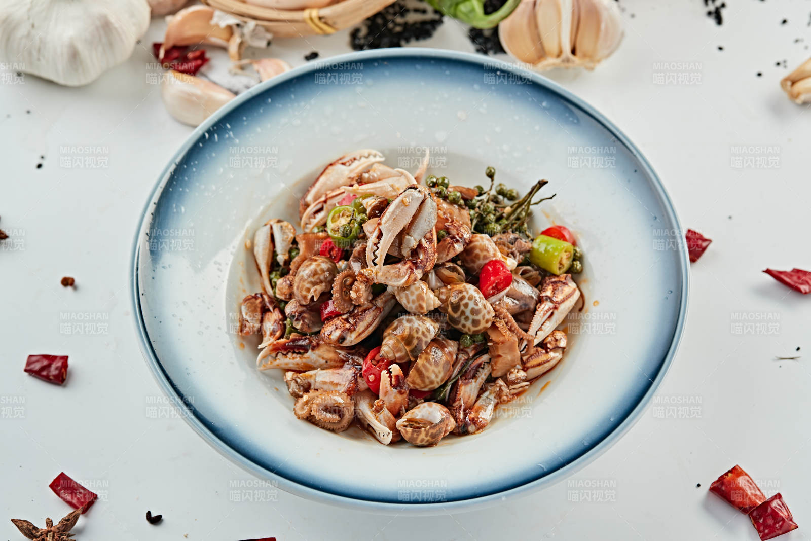 炝拌麻辣小海鲜图片