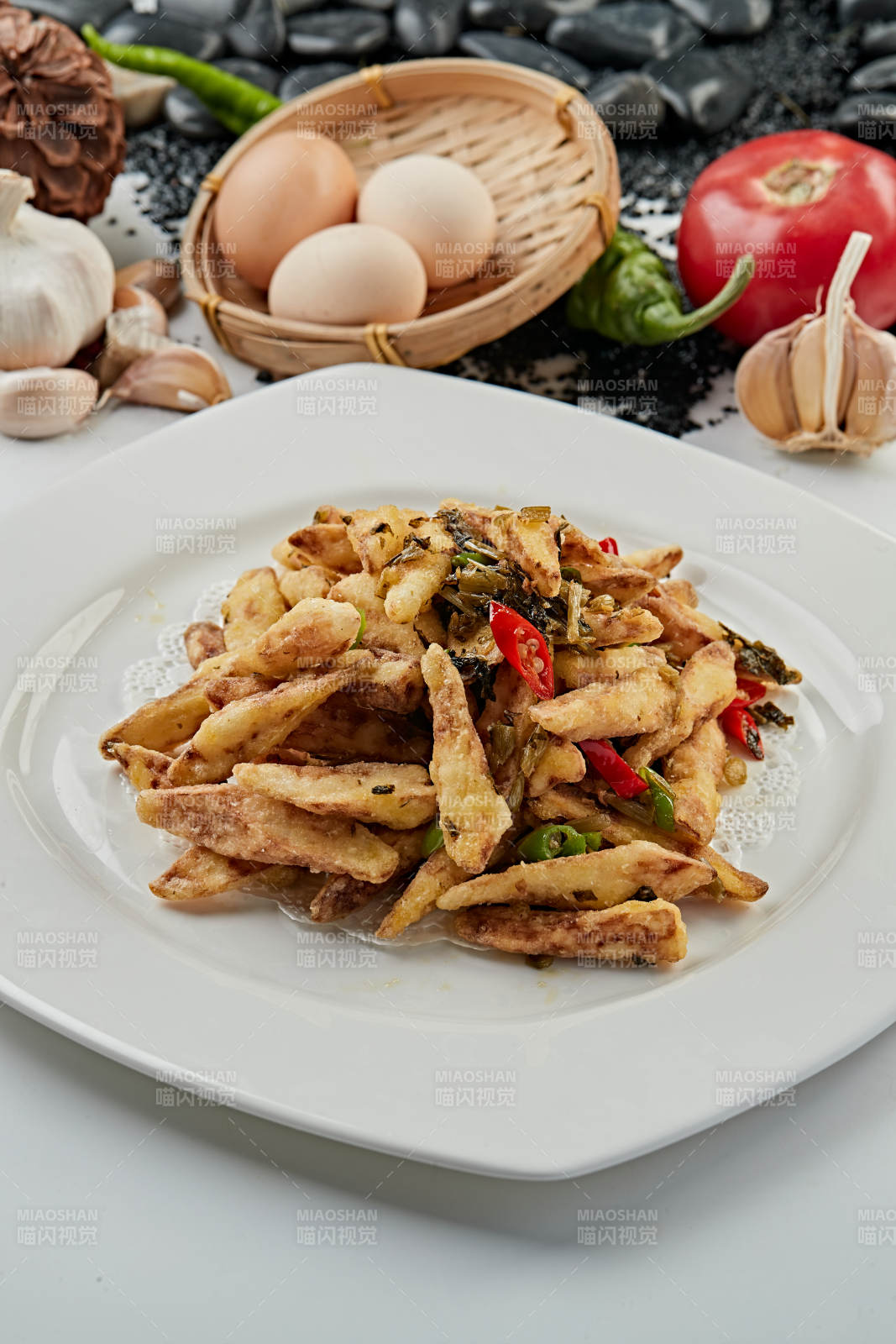 油炸雪里红碎马牙长山药图片