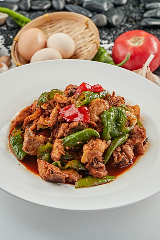 红烧新疆大盘鸡图片