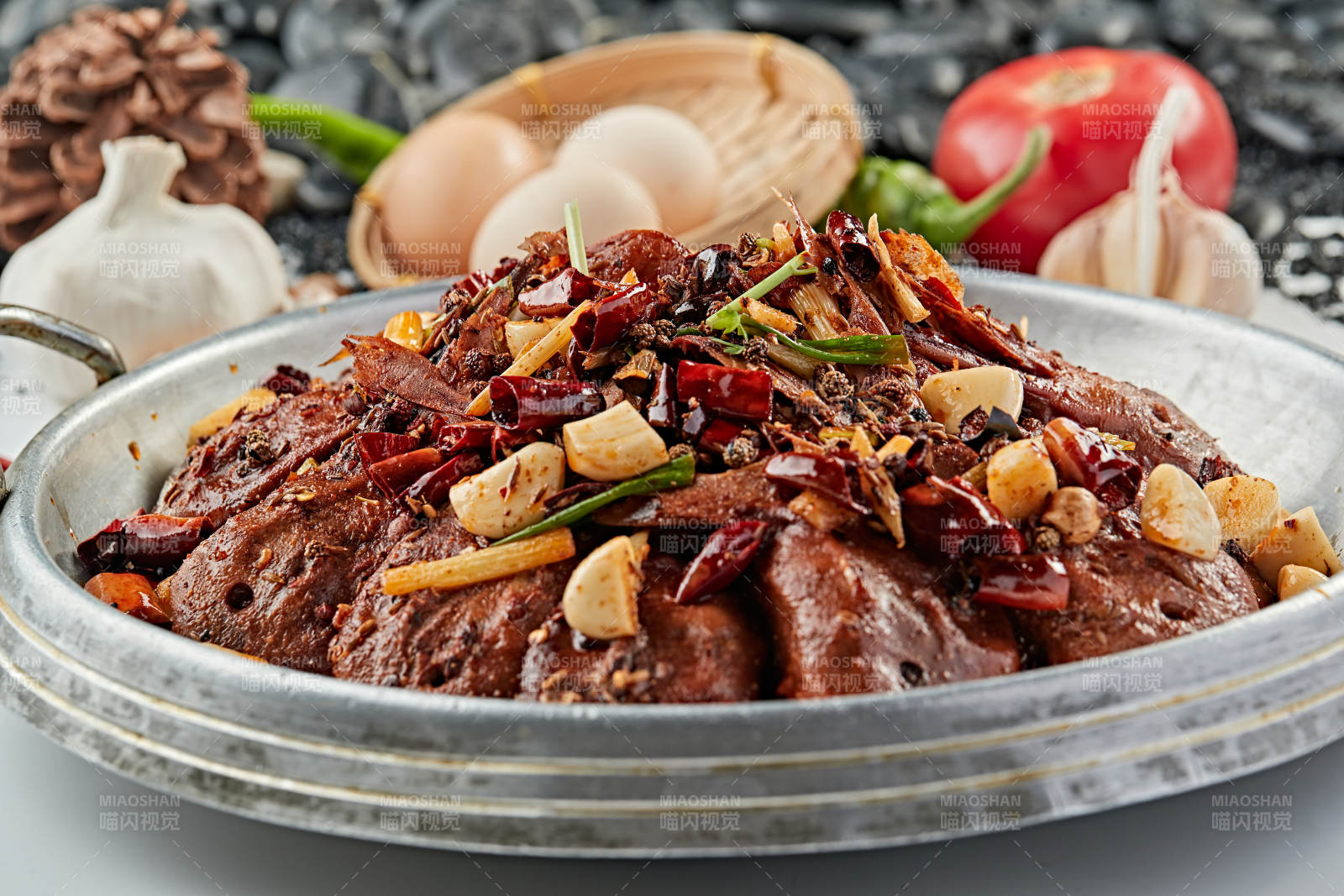 香锅辣鸭头图片