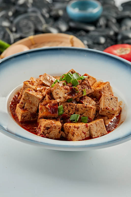 葱香麻婆豆腐图片