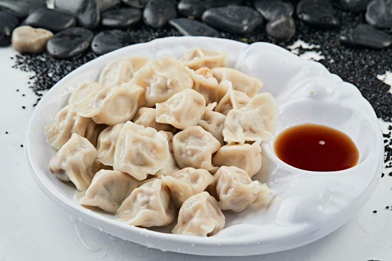 手工猪肉大葱馅饺子图片