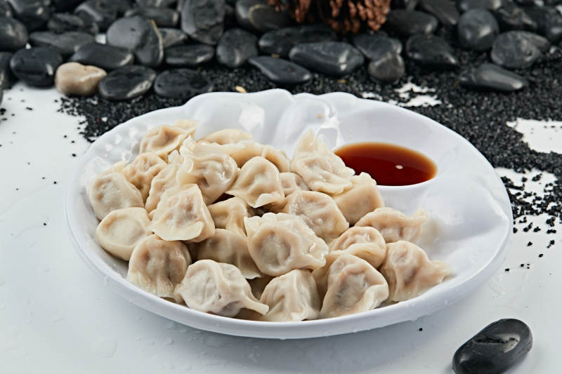 手工猪肉大葱馅饺子图片