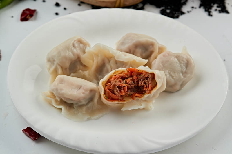 手工羊肉胡萝卜馅饺子图片