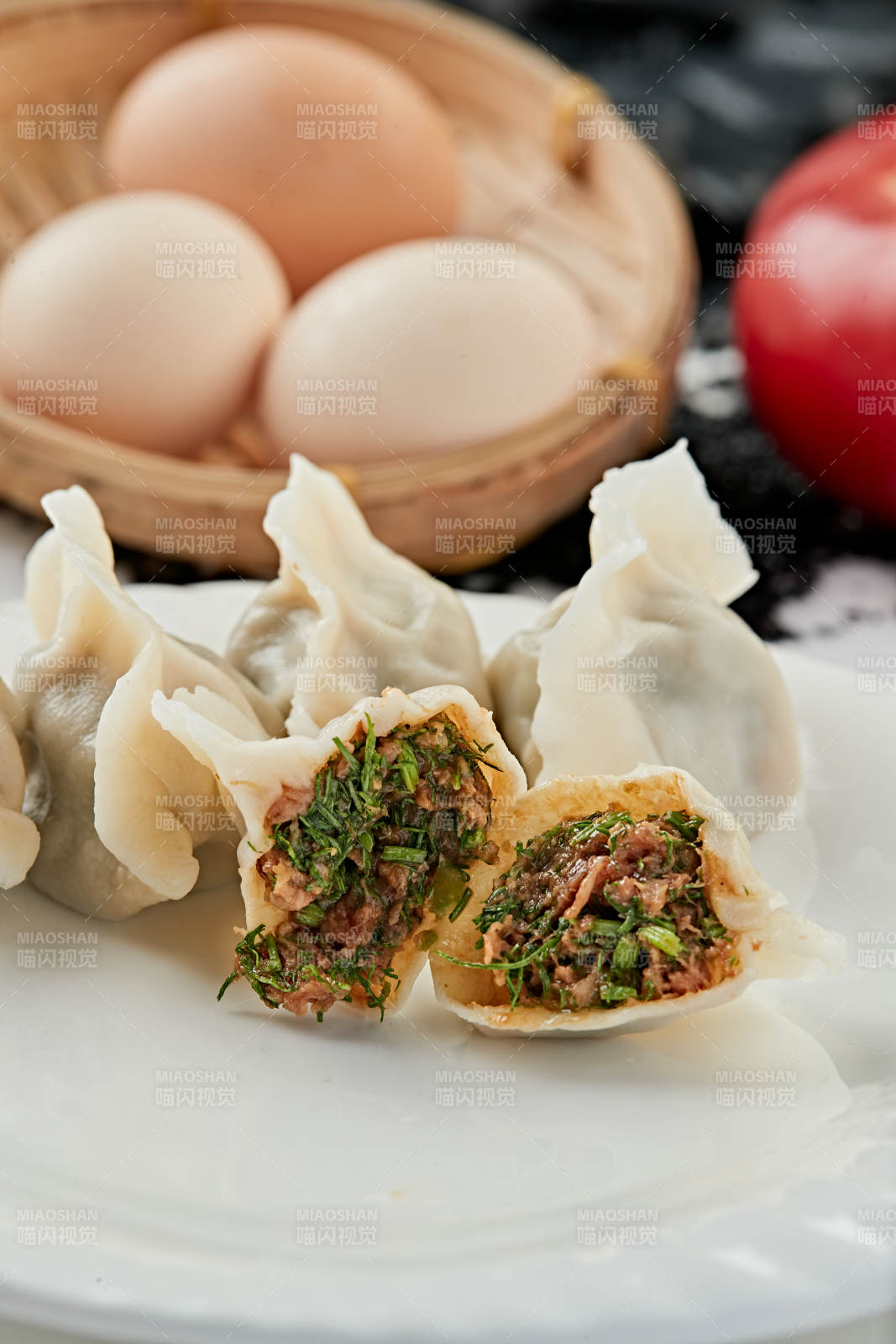 手工鲜猪肉茴香馅饺子图片