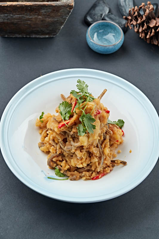 土豆泥酸菜猪肚丝图片