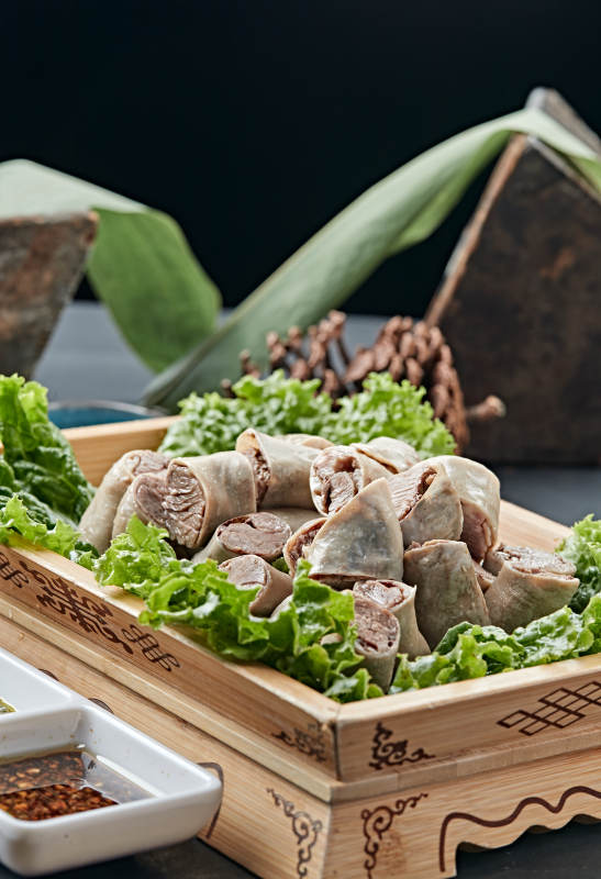 水煮传统蒙餐羊肉肠图片