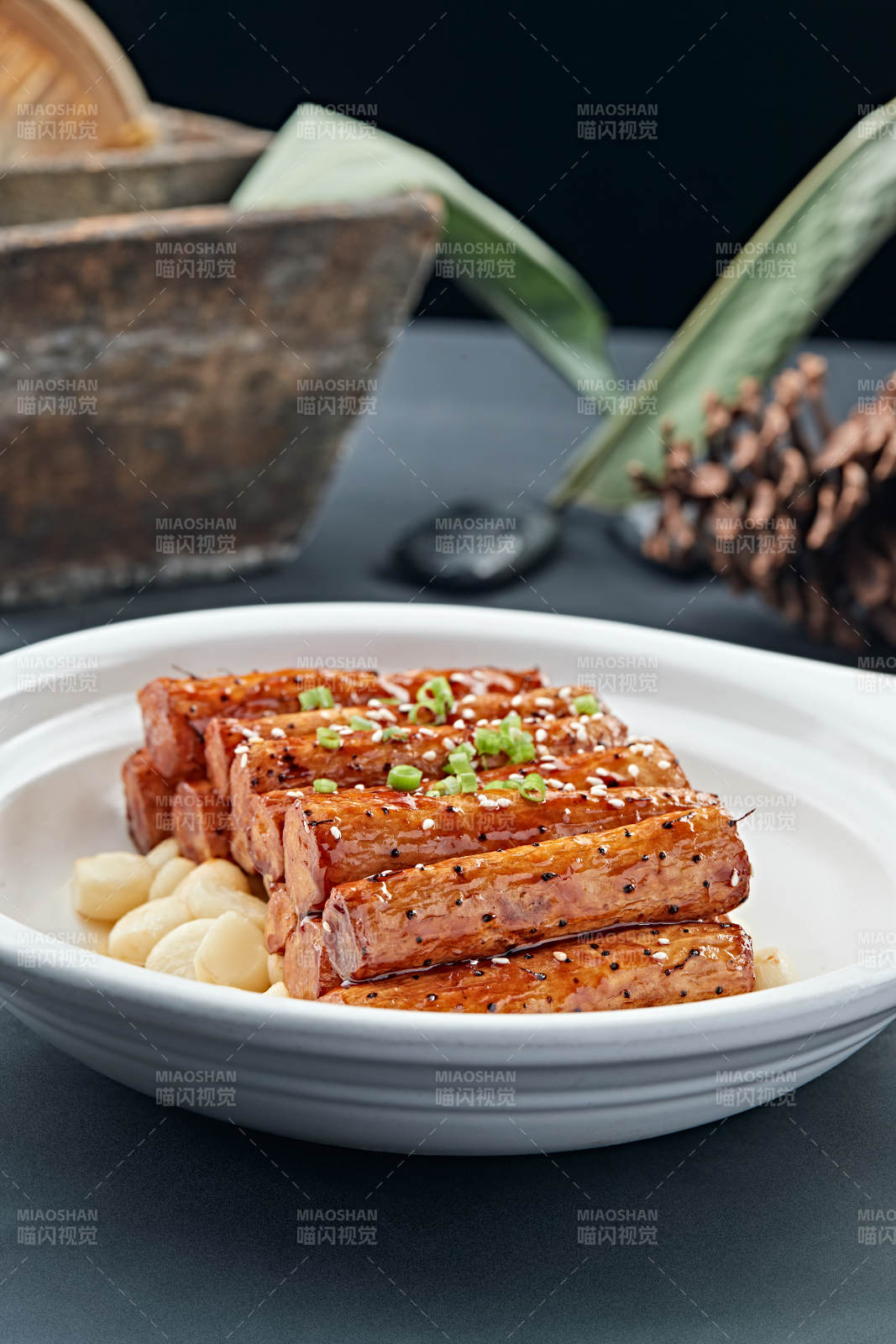 蒜香砂锅焗长山药图片