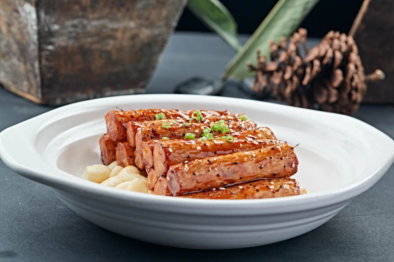 蒜香砂锅焗长山药图片