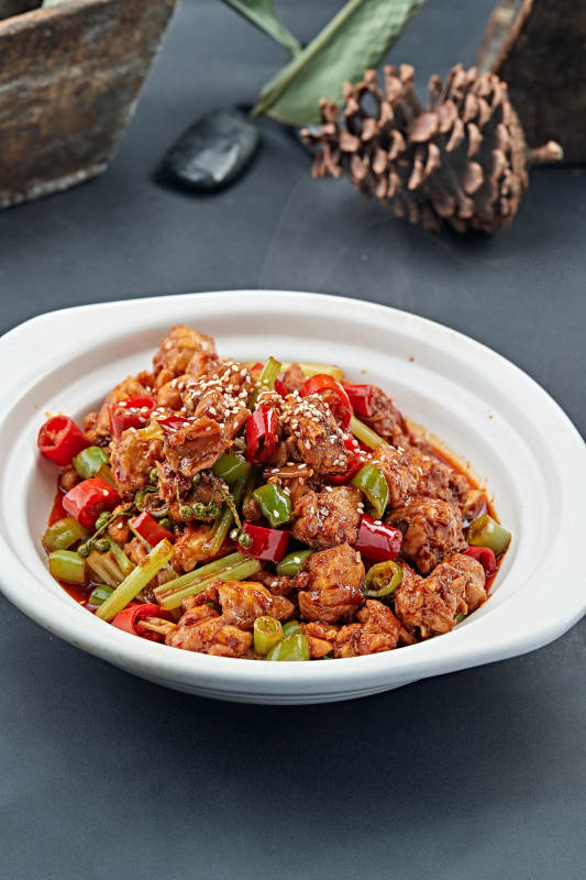 川香辣子爆兔丁图片