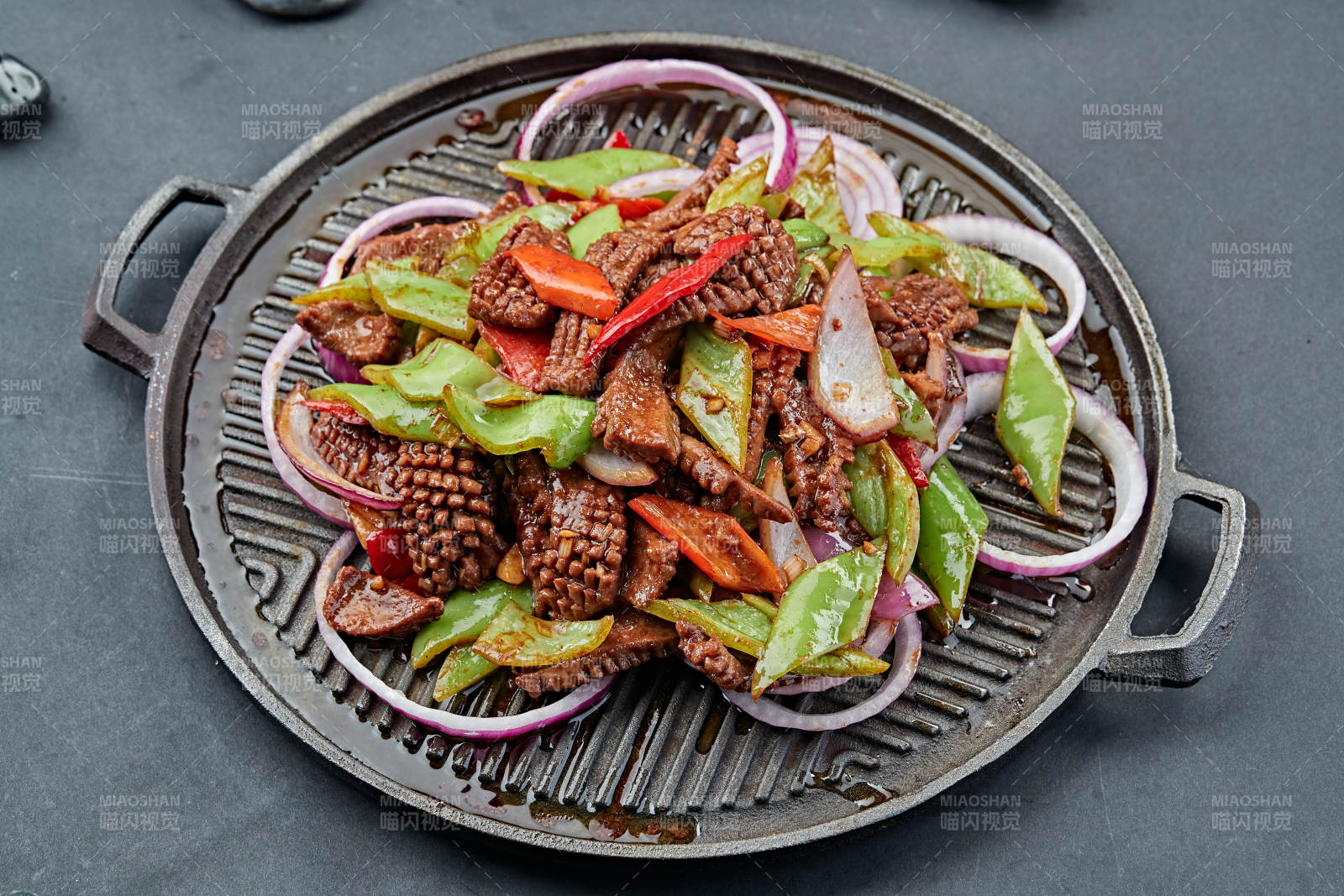 炙子铁板烤腰花图片