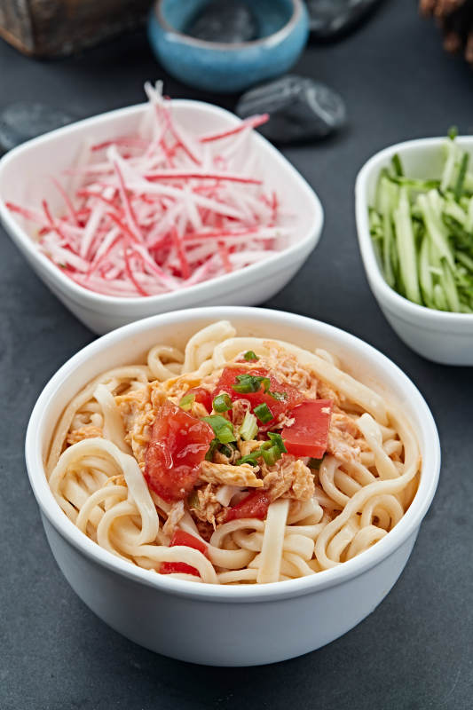 西红柿打卤面图片