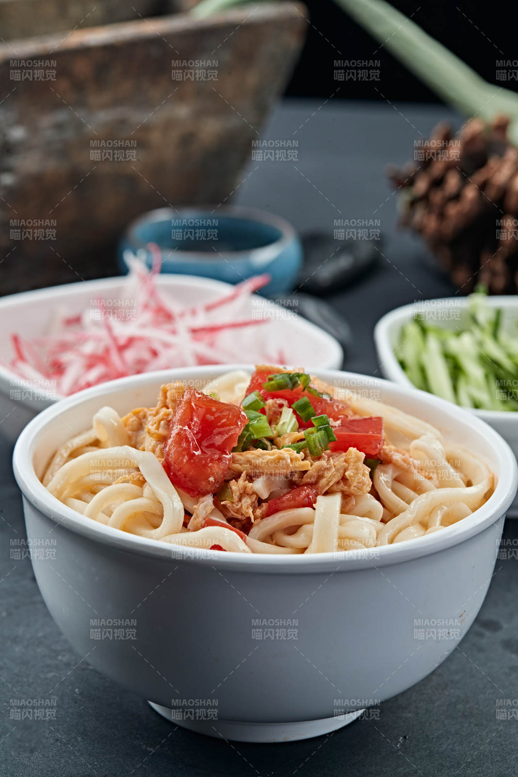 西红柿打卤面图片