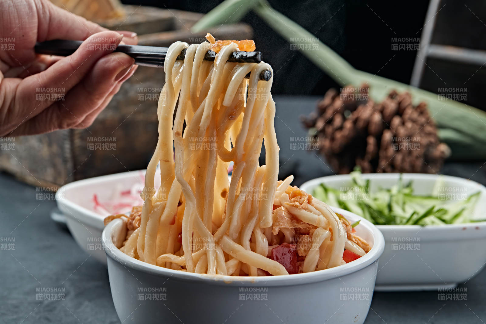 西红柿打卤面图片