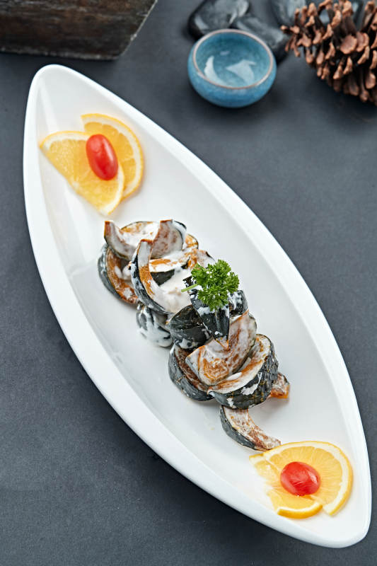 沙拉拌油炸小南瓜图片