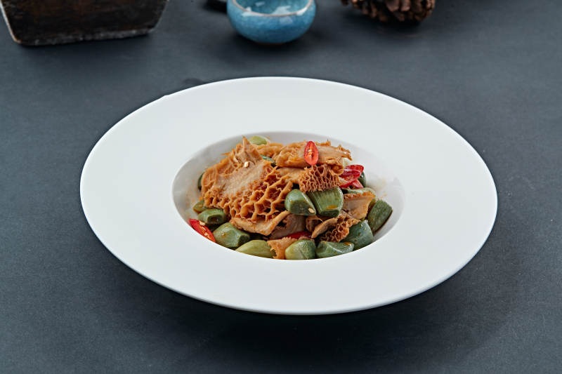 腊八蒜拌金钱肚图片