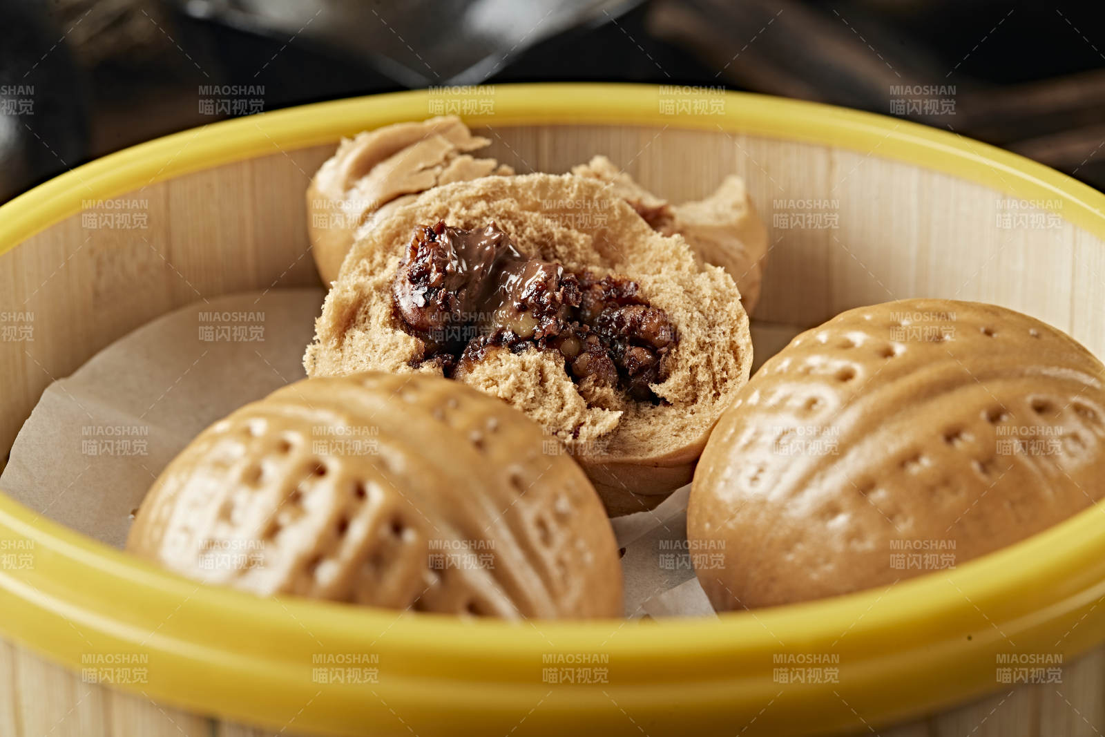 港式茶餐可可酱红糖核桃包图片