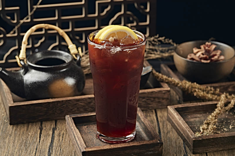 解暑饮料冰红茶柠檬冰红茶冰乌龙茶图片