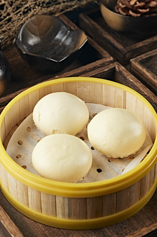 港式茶餐黄金流沙包图片