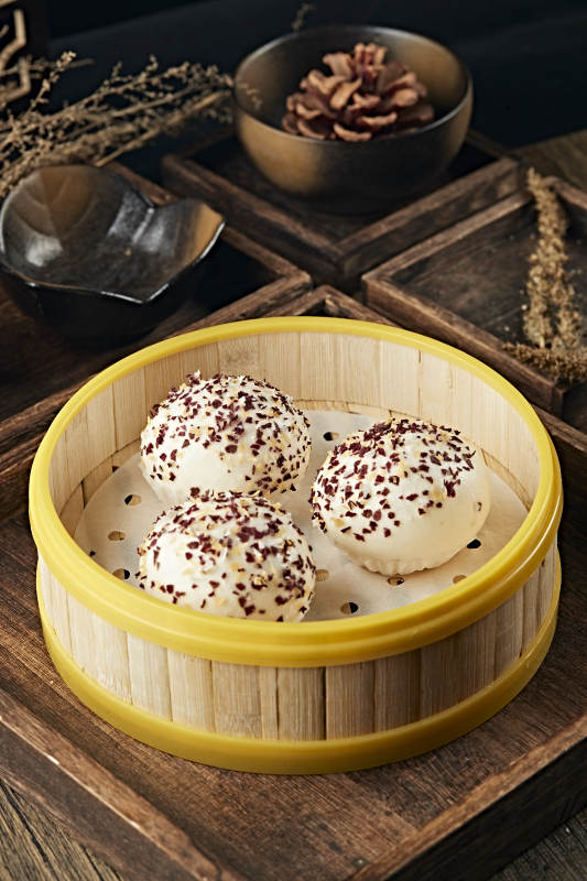 港式茶餐七彩奶黄流沙包图片