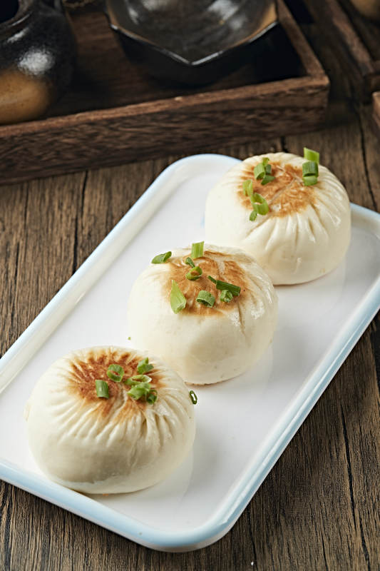 港式茶餐生煎包图片