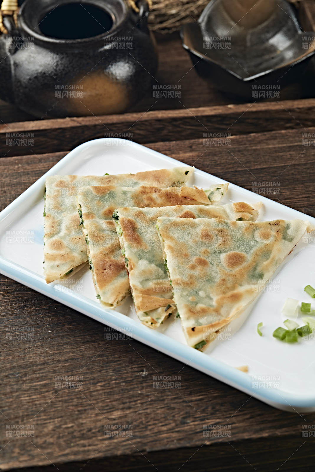 韭菜鸡蛋馅脆皮烙饼图片