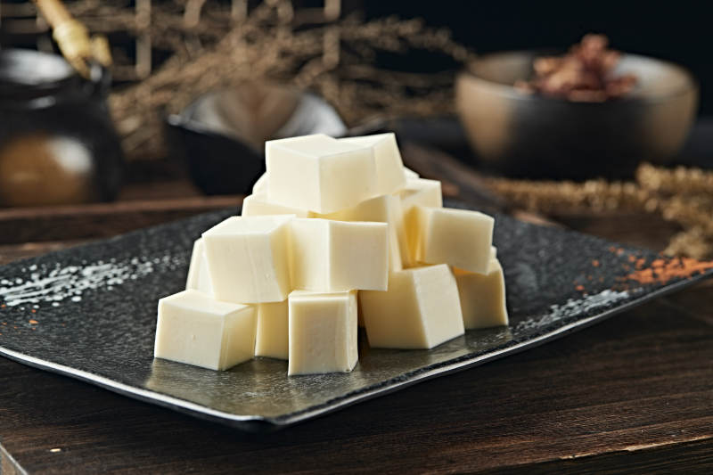 港式茶餐奶香杏仁豆腐图片