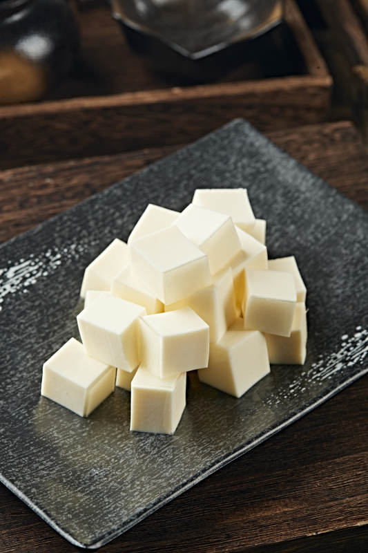 港式茶餐奶香杏仁豆腐图片