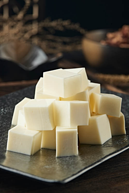 港式茶餐奶香杏仁豆腐图片