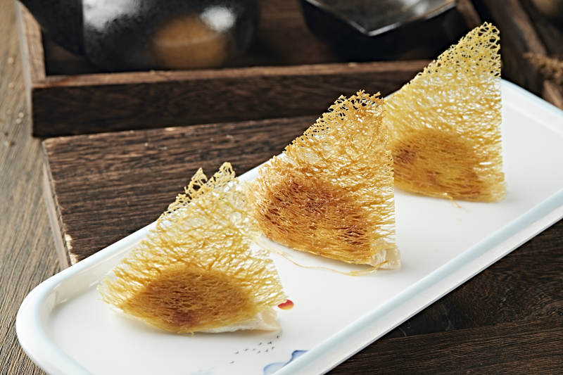 港式茶餐渔网煎饺图片